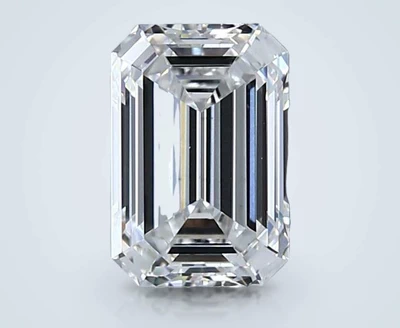 1.59ct F VS1 Rare Carat Ideal Cut Emerald Lab Grown Diamond