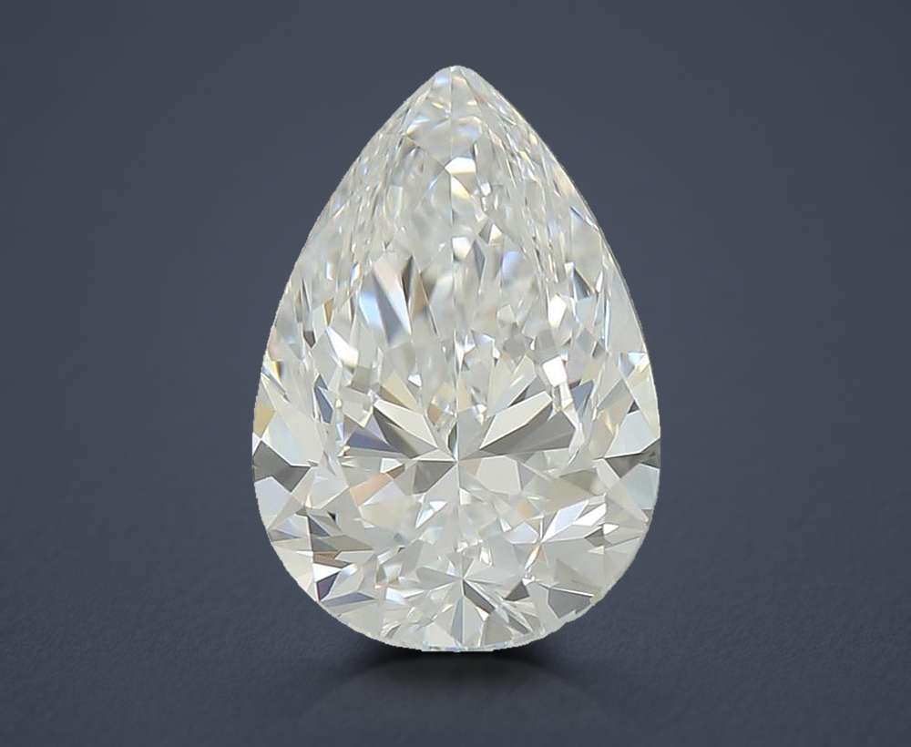 1.34ct D VS1 Rare Carat Ideal Cut Pear Lab Grown Diamond