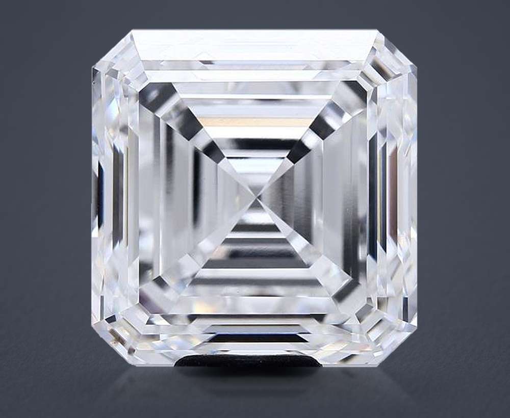 13.63ct E VVS2 Very Good Cut Asscher Lab Grown Diamond