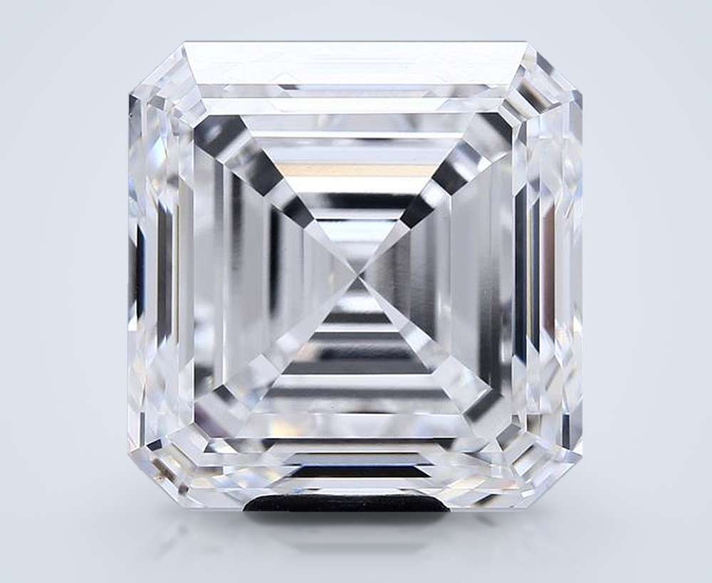 13.63ct E VVS2 Very Good Cut Asscher Lab Grown Diamond