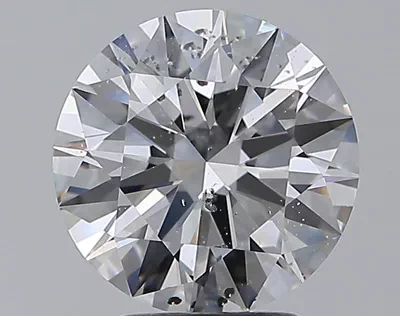 2.95ct D SI2 Rare Carat Ideal Cut Round Diamond