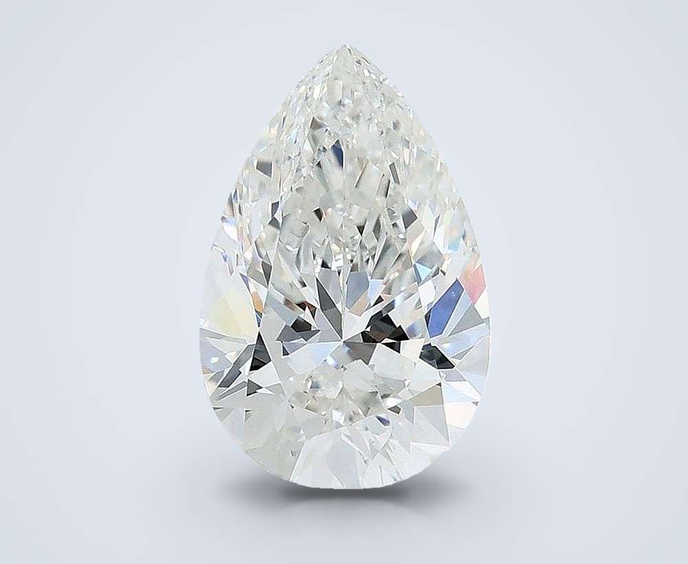 4.25ct F VVS2 Rare Carat Ideal Cut Pear Lab Grown Diamond