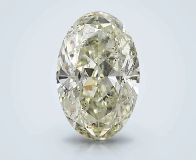 3.02ct K SI2 Rare Carat Ideal Cut Oval Diamond