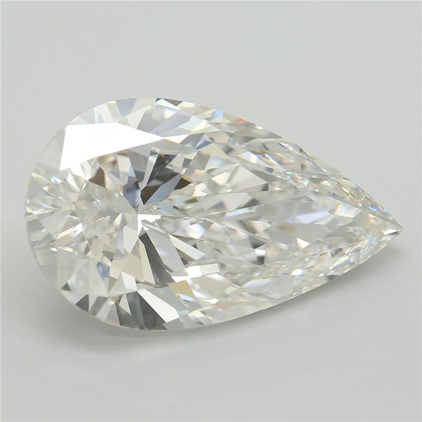 7.64ct F VVS2 Rare Carat Ideal Cut Pear Lab Grown Diamond