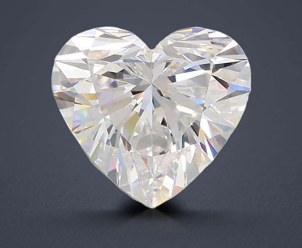 4.44ct D VS1 Rare Carat Ideal Cut Heart Lab Grown Diamond