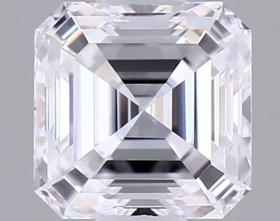 0.51ct D VVS2 Rare Carat Ideal Cut Asscher Lab Grown Diamond