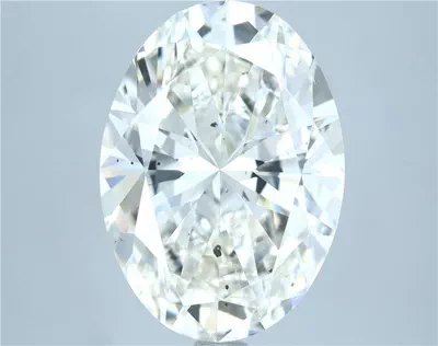 5.02ct K SI2 Rare Carat Ideal Cut Oval Diamond