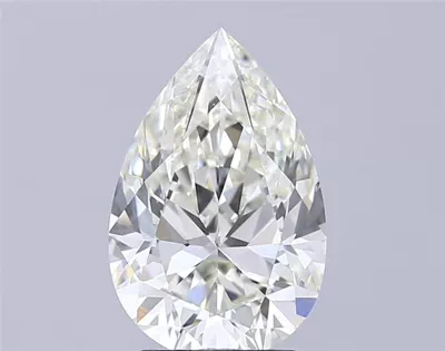 3.04ct J VVS2 Rare Carat Ideal Cut Pear Diamond