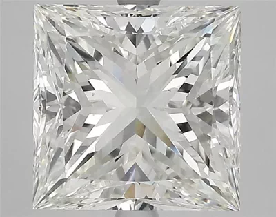 5.02ct H VS2 Rare Carat Ideal Cut Princess Diamond
