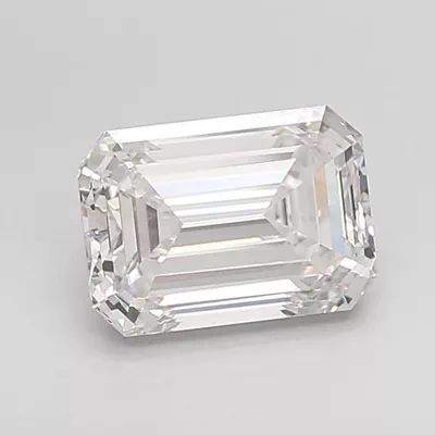 3.02ct G VVS2 Rare Carat Ideal Cut Emerald Lab Grown Diamond