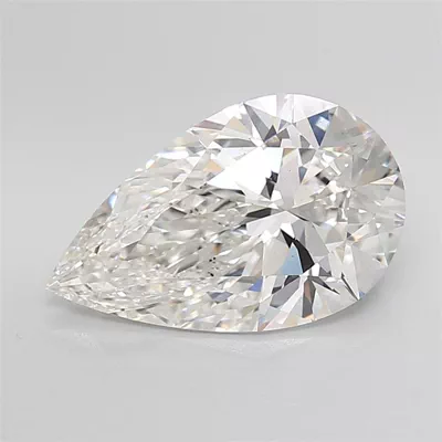 5.09ct F VS1 Rare Carat Ideal Cut Pear Lab Grown Diamond