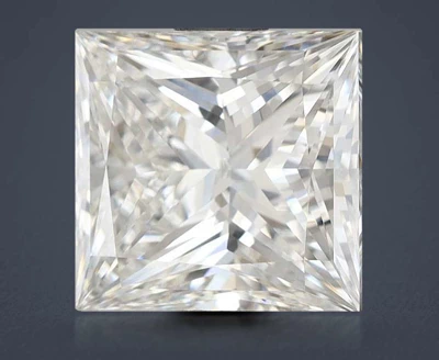 2.84ct F VVS2 Rare Carat Ideal Cut Princess Lab Grown Diamond