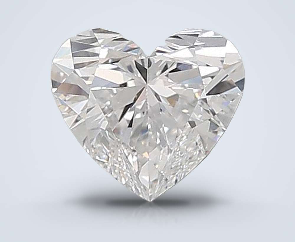 1.09ct D VVS1 Rare Carat Ideal Cut Heart Lab Grown Diamond