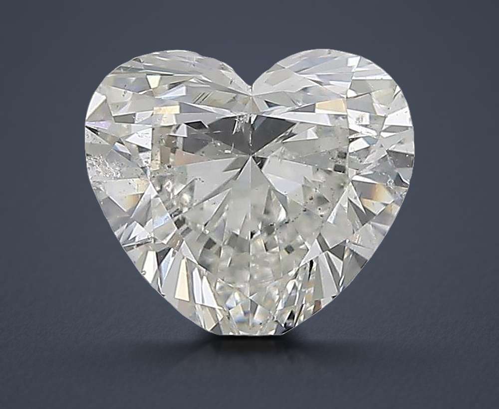 2.00ct J SI2 Rare Carat Ideal Cut Heart Diamond