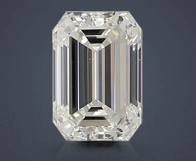 1.46ct F VS1 Rare Carat Ideal Cut Emerald Lab Grown Diamond