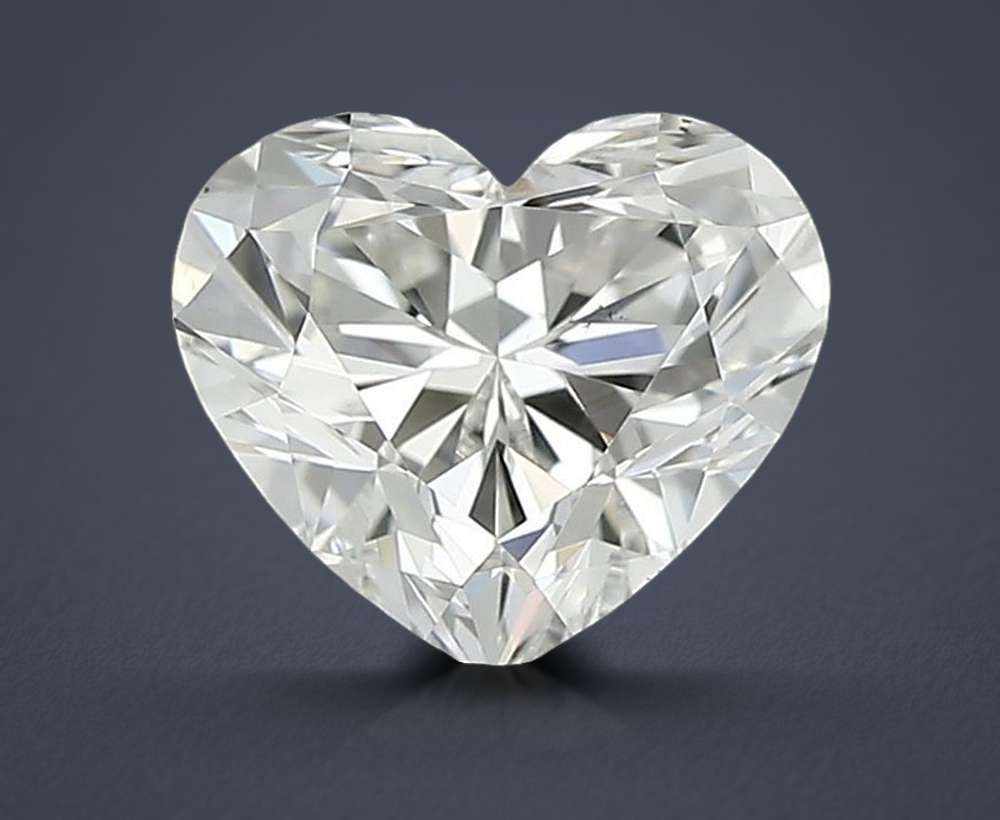 0.62ct I VS2 Rare Carat Ideal Cut Heart Diamond