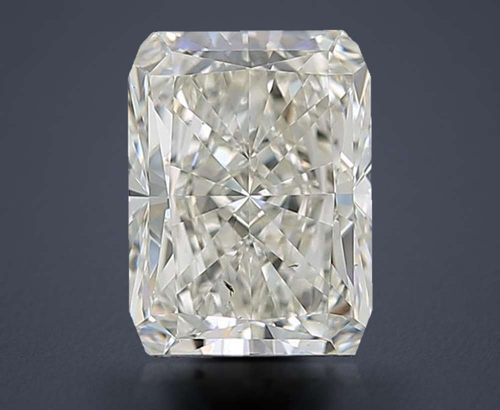 1.74ct K SI1 Rare Carat Ideal Cut Radiant Diamond