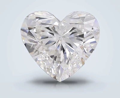7.29ct F VVS2 Rare Carat Ideal Cut Heart Lab Grown Diamond