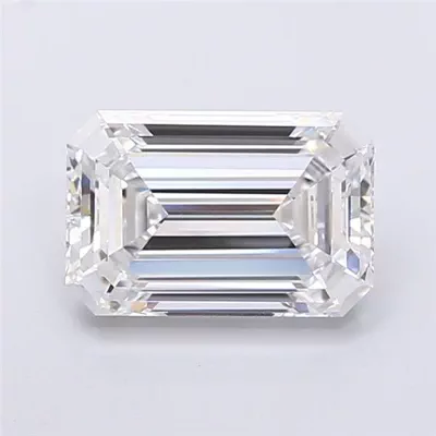 1.53ct F VS2 Excellent Cut Emerald Lab Grown Diamond