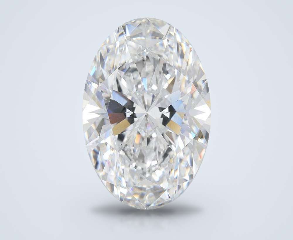 15.01ct F VS2 Rare Carat Ideal Cut Oval Lab Grown Diamond