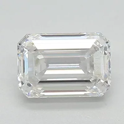1.51ct F VS2 Rare Carat Ideal Cut Emerald Lab Grown Diamond