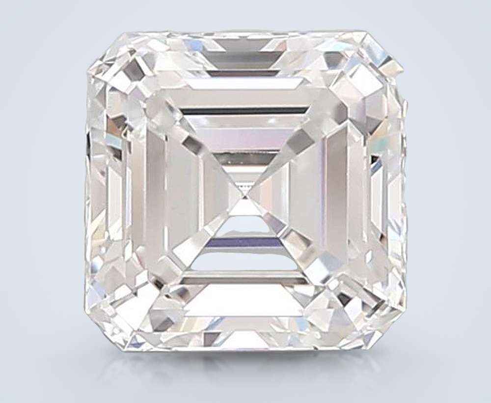 2.09ct E VS1 Rare Carat Ideal Cut Asscher Lab Grown Diamond