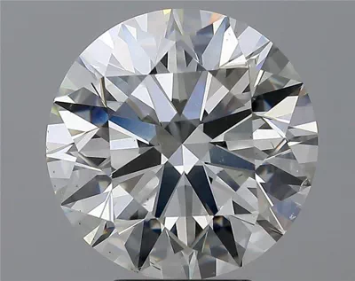 5.02ct J SI1 Rare Carat Ideal Cut Round Diamond