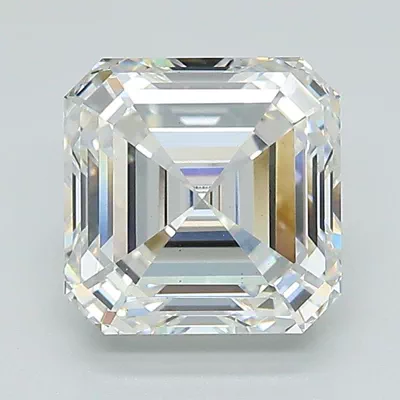 2.60ct F VS2 Rare Carat Ideal Cut Asscher Lab Grown Diamond