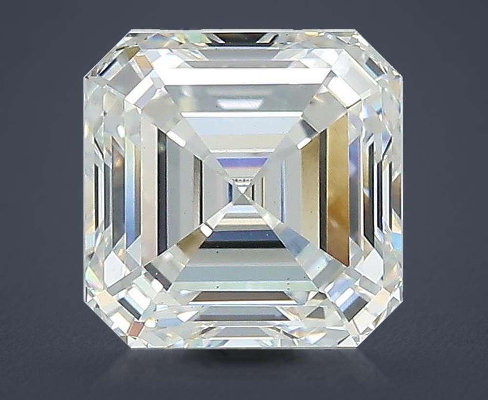 2.60ct F VS2 Rare Carat Ideal Cut Asscher Lab Grown Diamond