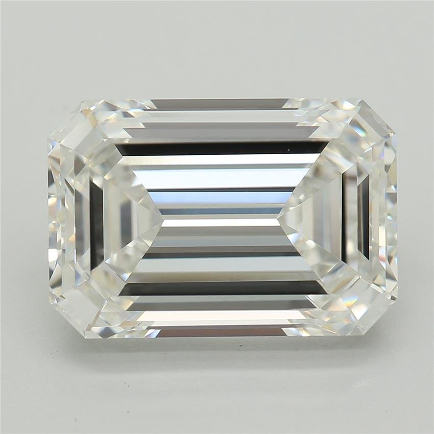 5.58ct E VVS2 Rare Carat Ideal Cut Emerald Lab Grown Diamond