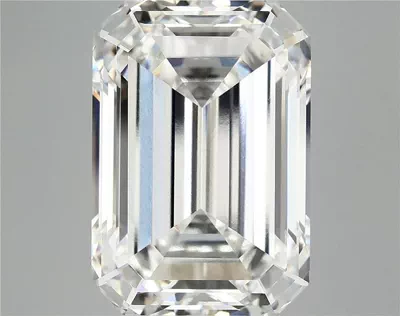 12.88ct F VVS2 Rare Carat Ideal Cut Emerald Lab Grown Diamond
