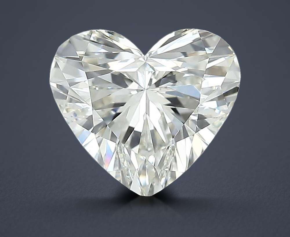 1.09ct J VVS2 Rare Carat Ideal Cut Heart Diamond