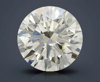 2.72ct K SI1 Rare Carat Ideal Cut Round Diamond