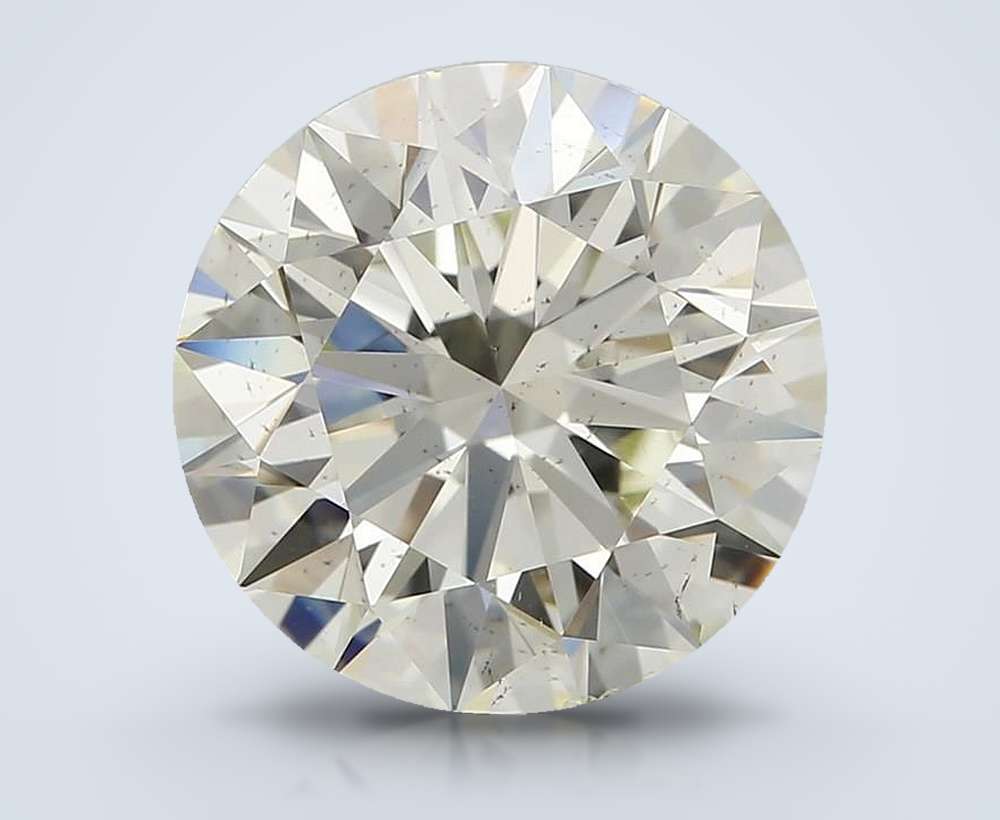 2.72ct K SI1 Rare Carat Ideal Cut Round Diamond