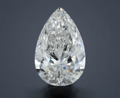 8.01ct F IF Very Good Cut Pear Diamond