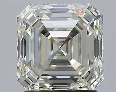 2.09ct K VS1 Rare Carat Ideal Cut Asscher Diamond