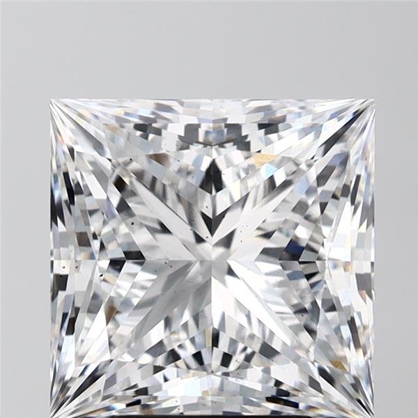 5.09ct E VS2 Rare Carat Ideal Cut Princess Lab Grown Diamond