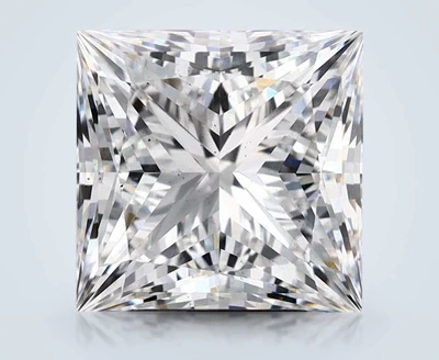 5.09ct E VS2 Rare Carat Ideal Cut Princess Lab Grown Diamond