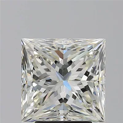 4.02ct K VS1 Rare Carat Ideal Cut Princess Diamond