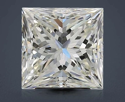 4.02ct K VS1 Rare Carat Ideal Cut Princess Diamond