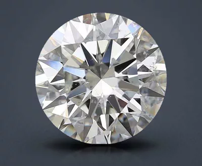 5.07ct H SI2 Rare Carat Ideal Cut Round Diamond