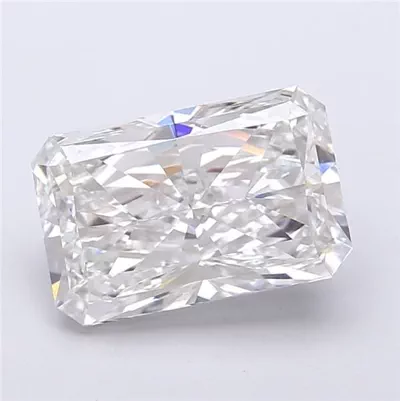 4.18ct E VVS2 Rare Carat Ideal Cut Radiant Lab Grown Diamond