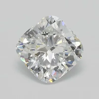 4.09ct F SI2 Rare Carat Ideal Cut Cushion Lab Grown Diamond