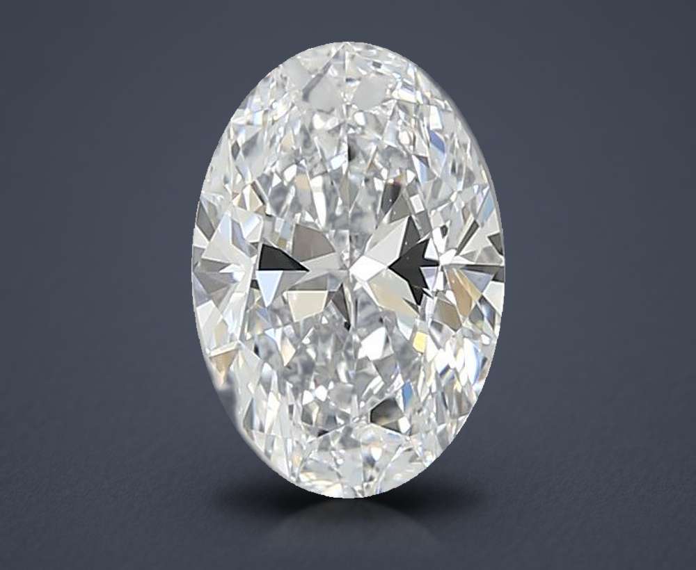 0.90ct D VVS1 Rare Carat Ideal Cut Oval Lab Grown Diamond