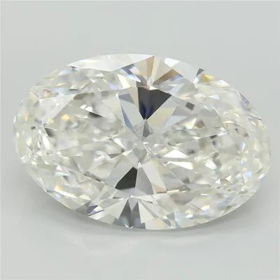 7.56ct F VVS2 Rare Carat Ideal Cut Oval Lab Grown Diamond