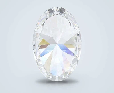 13.57ct F VVS2 Rare Carat Ideal Cut Oval Lab Grown Diamond