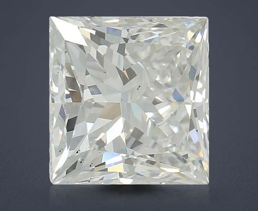 2.27ct H VS2 Rare Carat Ideal Cut Princess Lab Grown Diamond