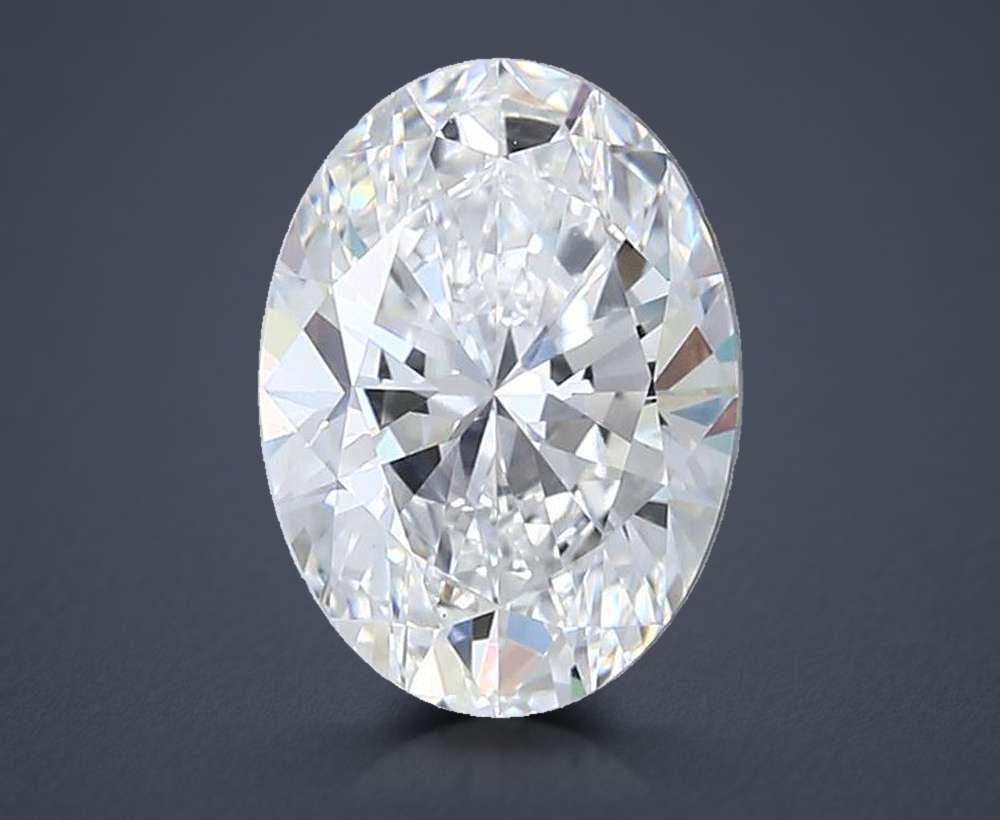 2.05ct E VVS2 Rare Carat Ideal Cut Oval Lab Grown Diamond