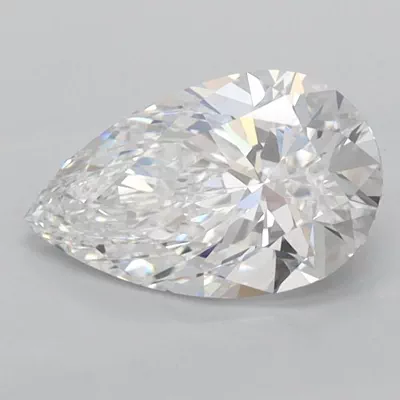1.19ct D VVS1 Very Good Cut Pear Lab Grown Diamond