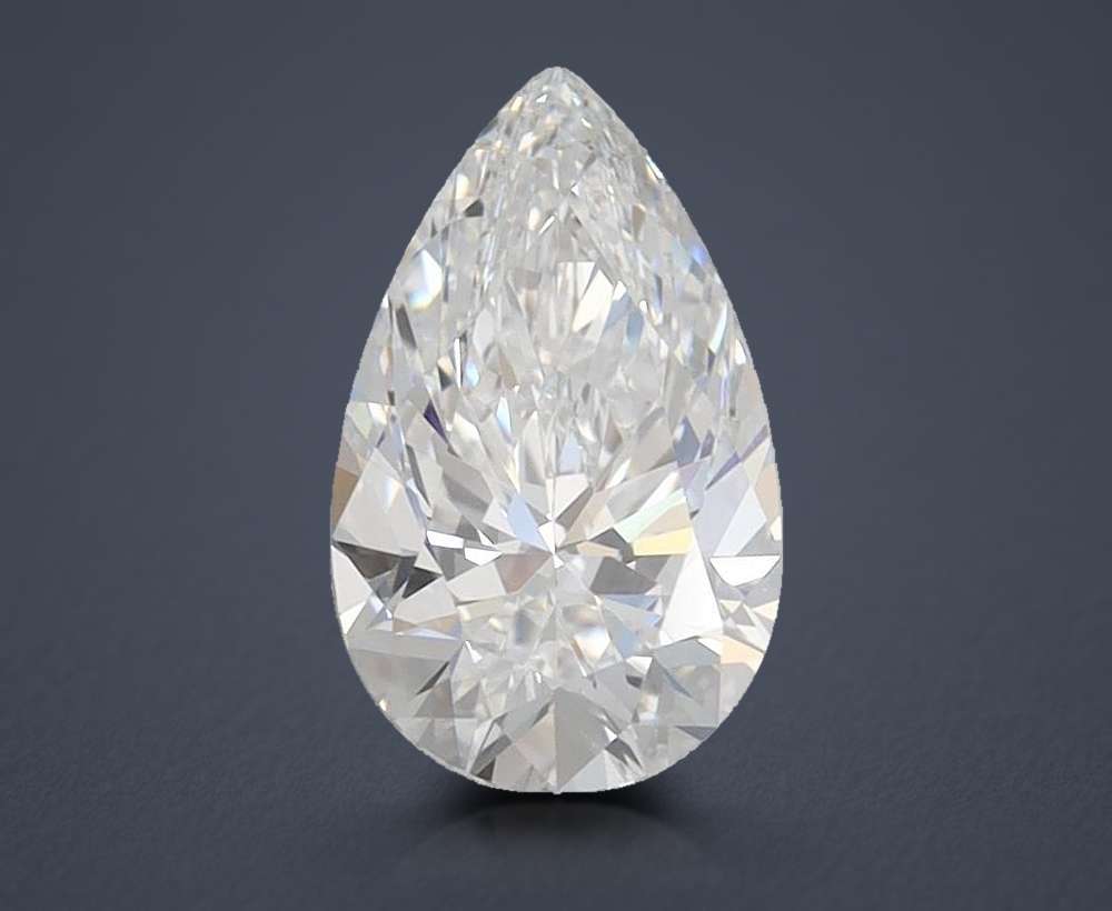 1.19ct D VVS1 Very Good Cut Pear Lab Grown Diamond